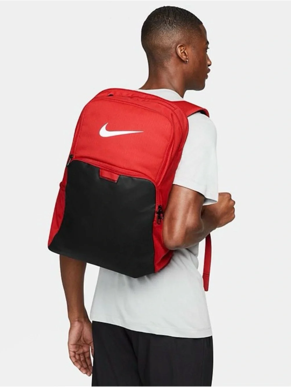 Nike Red Men's Backpack with Black Base - Picture 1 of 7